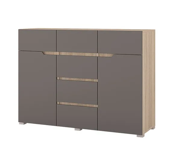 Комод Анталия 1200 (сонома/графит) Комод Анталия 1200 (сонома/графит)