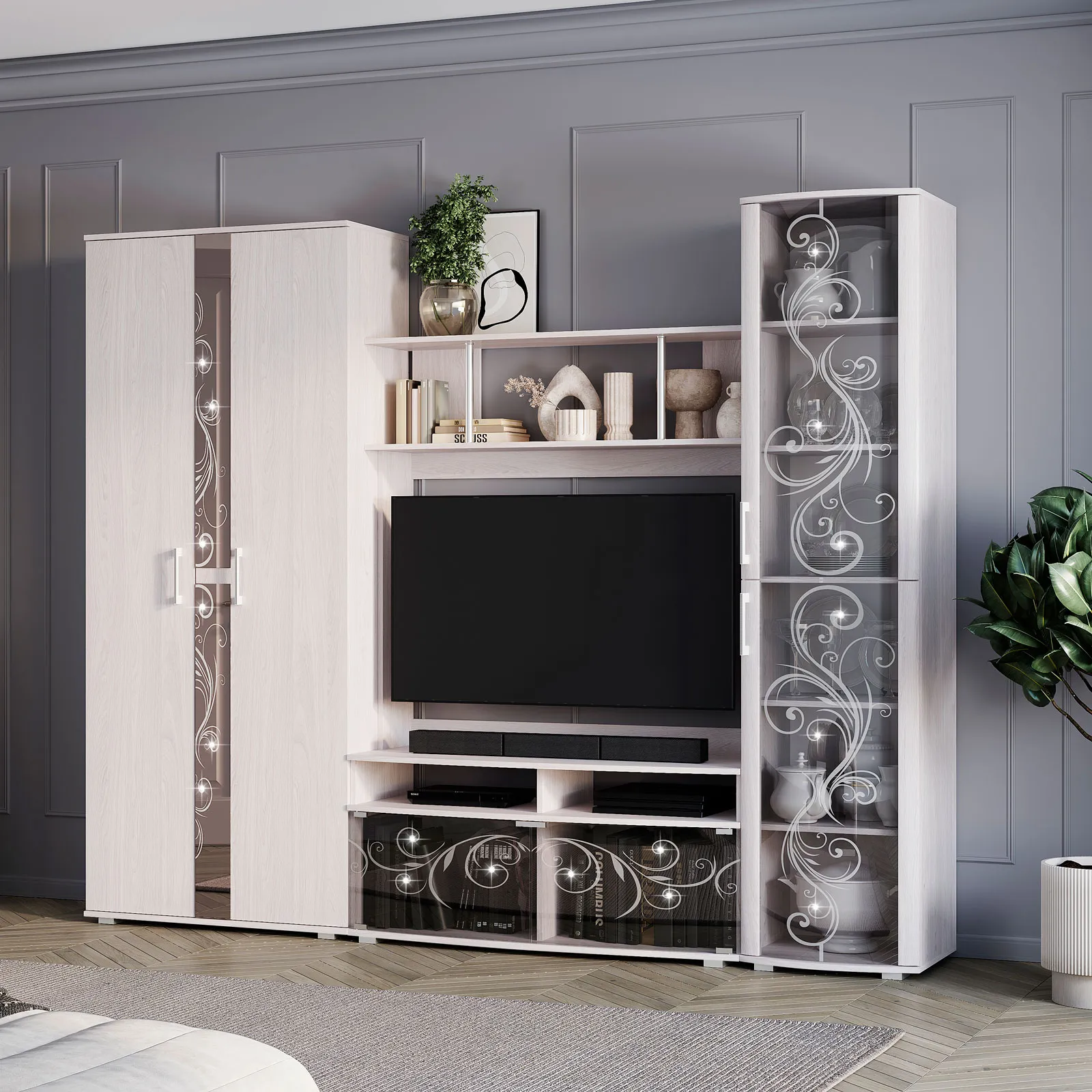 Гостиная Флоренция со шкафом