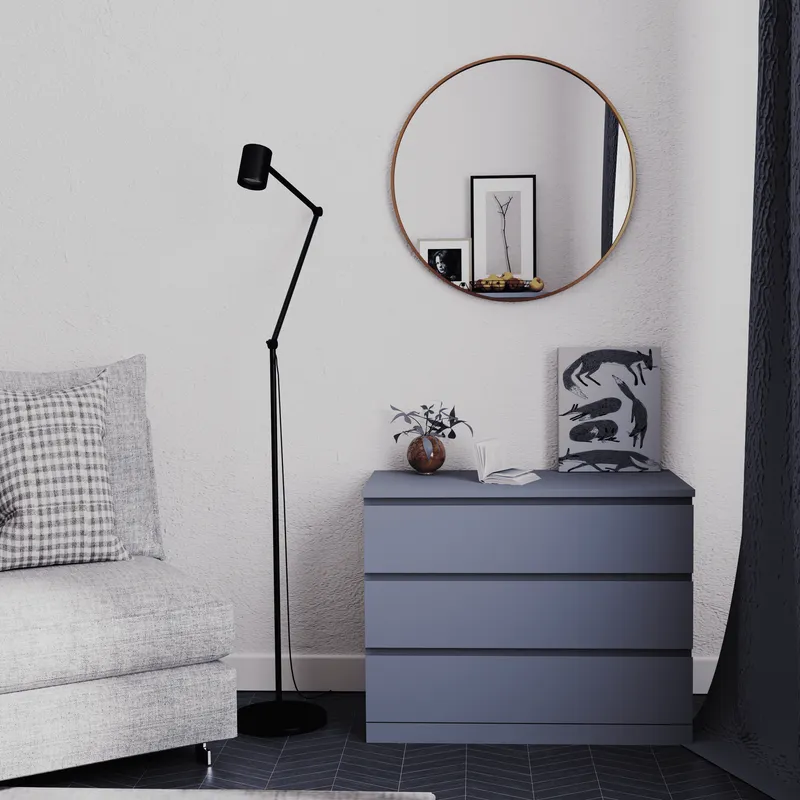 S01057 Варма 3 комод 80х77х40, серый S01057 Варма 3 комод 80х77х40, серый