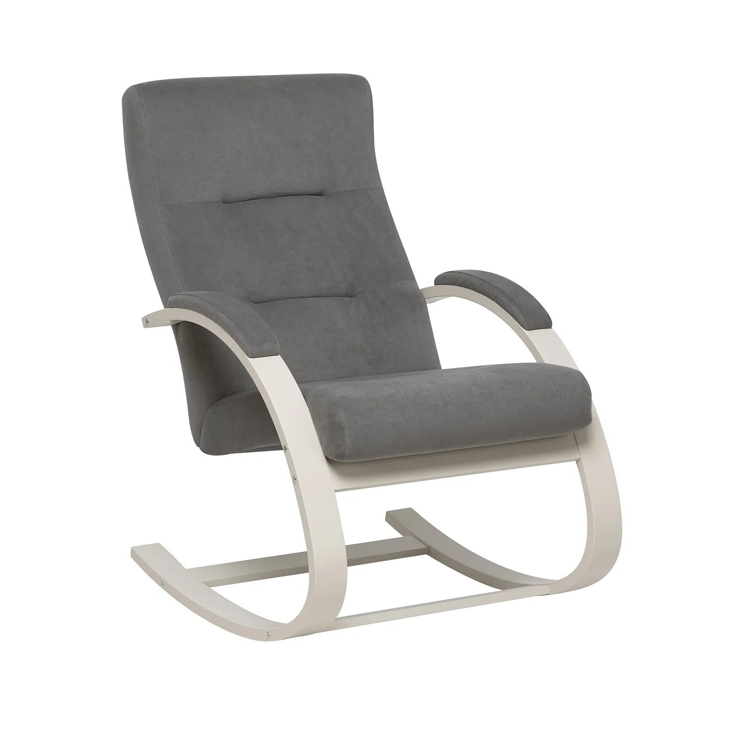 Кресло-качалка Leset Милано 2.0 (Слоновая кость/Bingo 20 (мышиный))