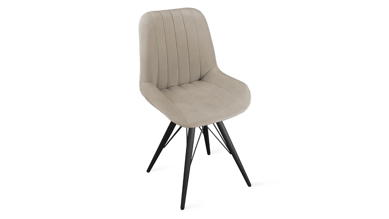 Стул Марвел К3 Исп. 2 Черный муар Велюр Confetti Smoke