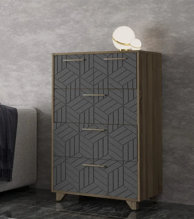 Комод Амстердам (дуб самдал/серый графит)