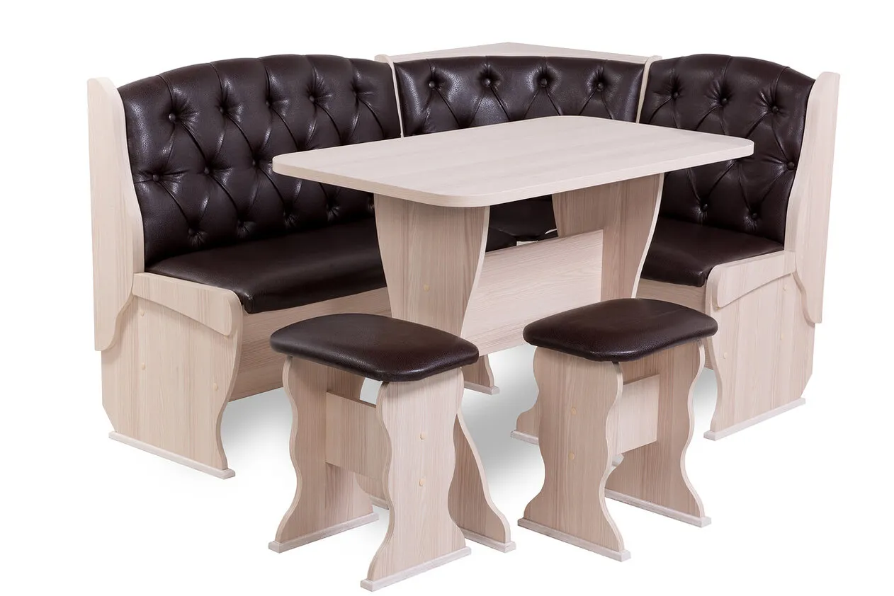 Кухонный уголок Орхидея Люкс (ясень/Барнео Умбер)