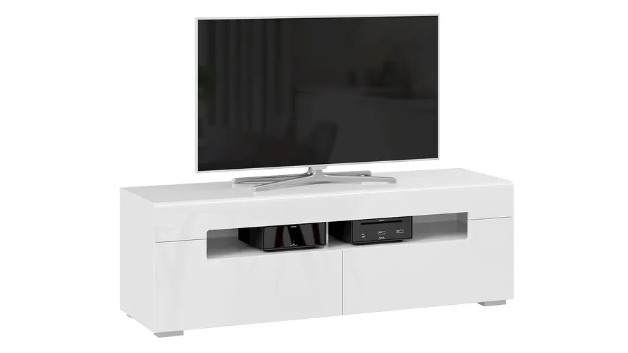 Тумба для ТВ Фьюжн - ТД-260.03.12 Белый, Белый глянец Тумба для ТВ Фьюжн - ТД-260.03.12 Белый, Белый глянец