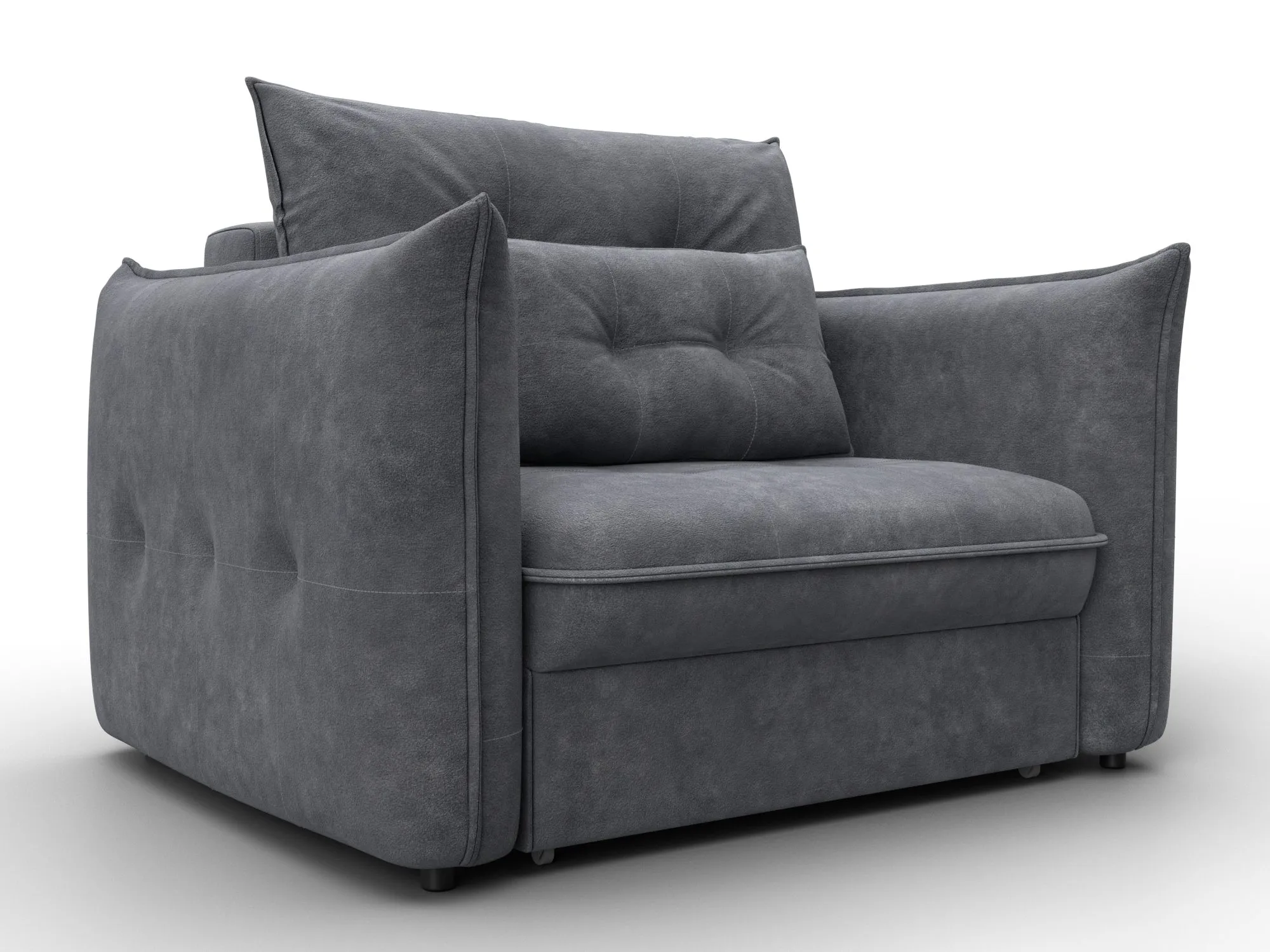 Кресло Лига-100 НПБ ( BRUT 16 темно-серый )