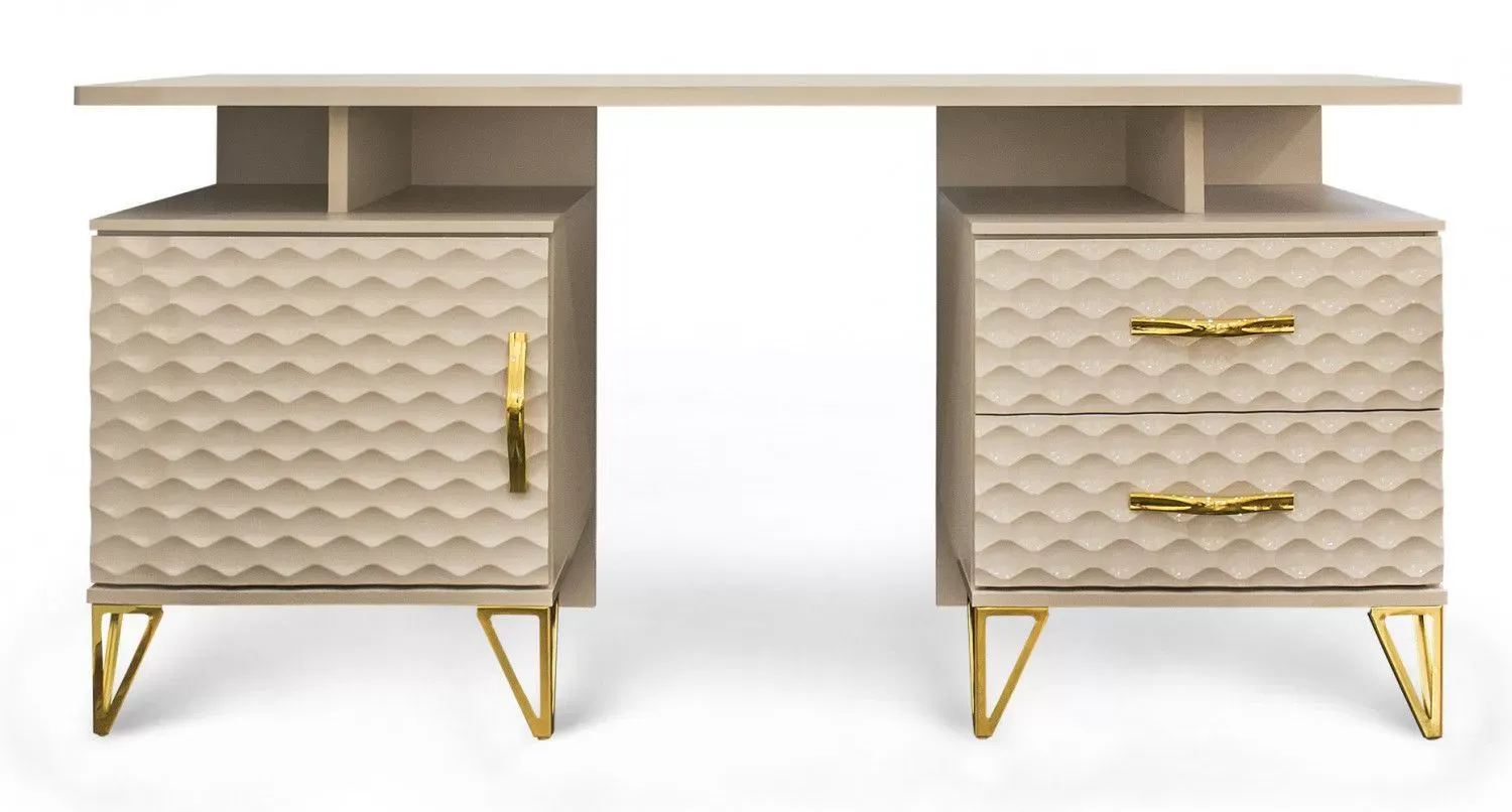 Туалетный столик Lara бежевый глянец Туалетный столик Lara бежевый глянец
