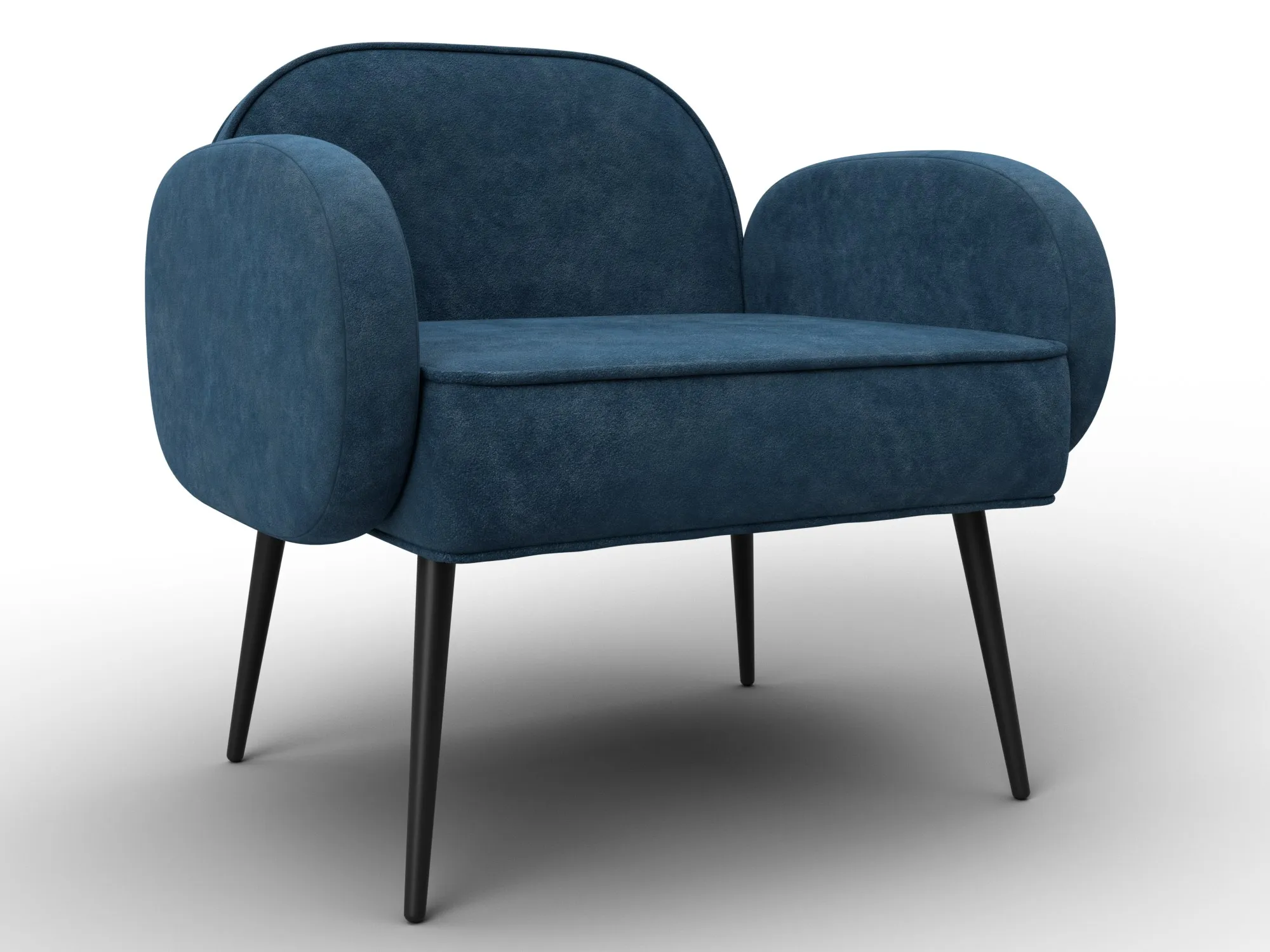 Кресло Лига-086 ( велюр BRUT 11 синий )