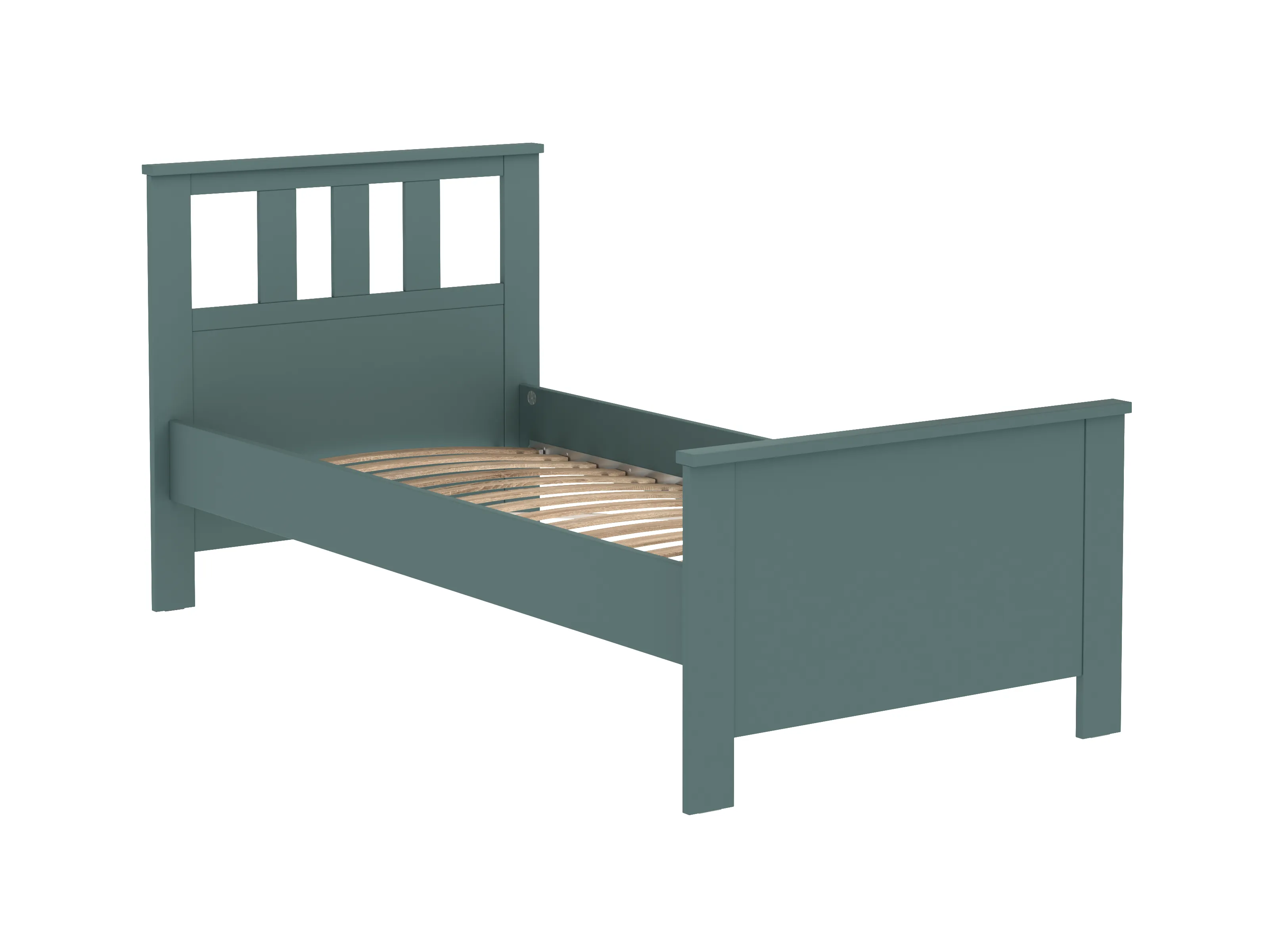 2.08.04.050.6 САГА кровать одинарная 90х200 темно-бирюзовая