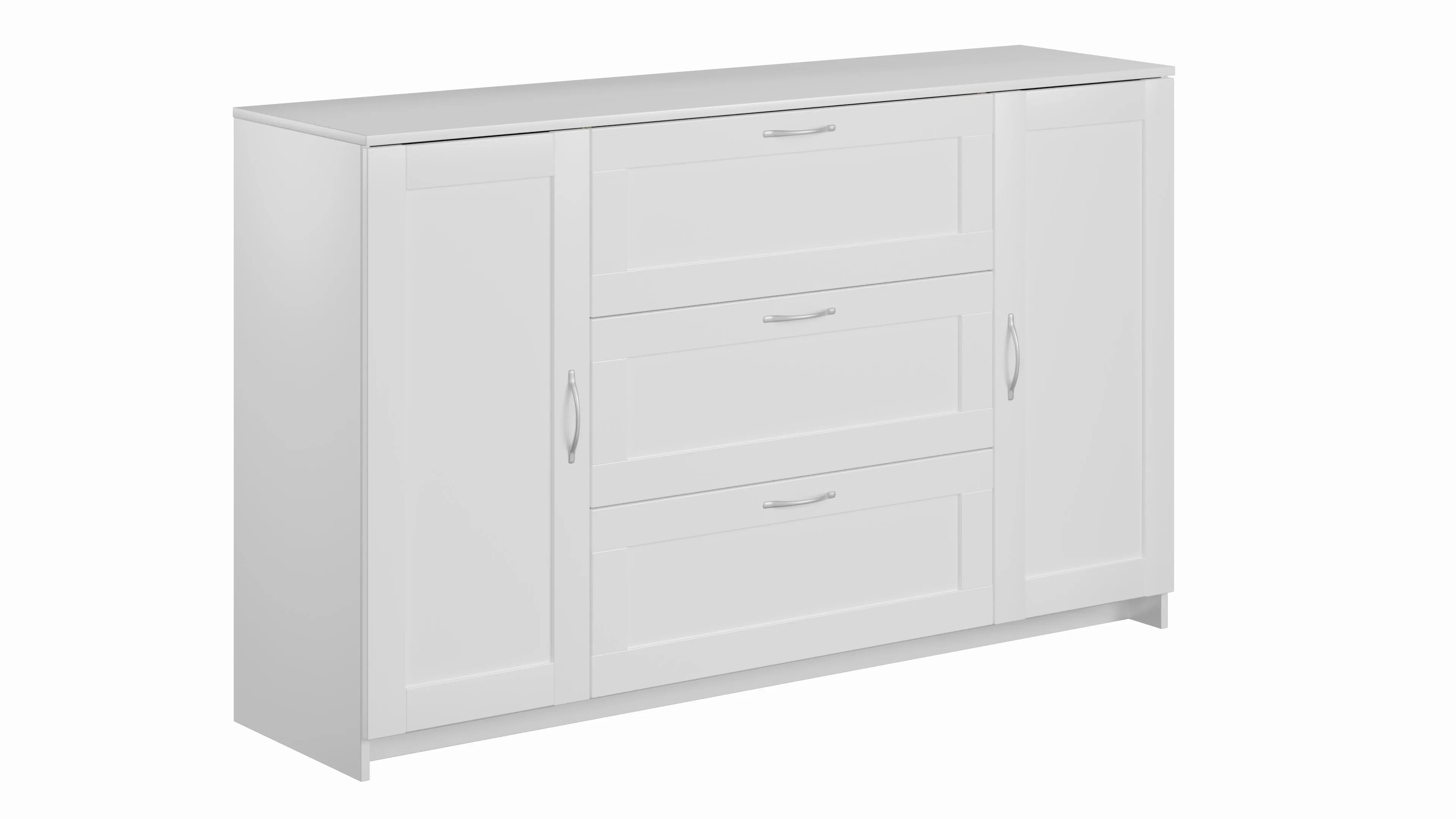 Тумба Сириус 2 двери 3 ящика 156*95 белый Тумба Сириус 2 двери 3 ящика 156*95 белый