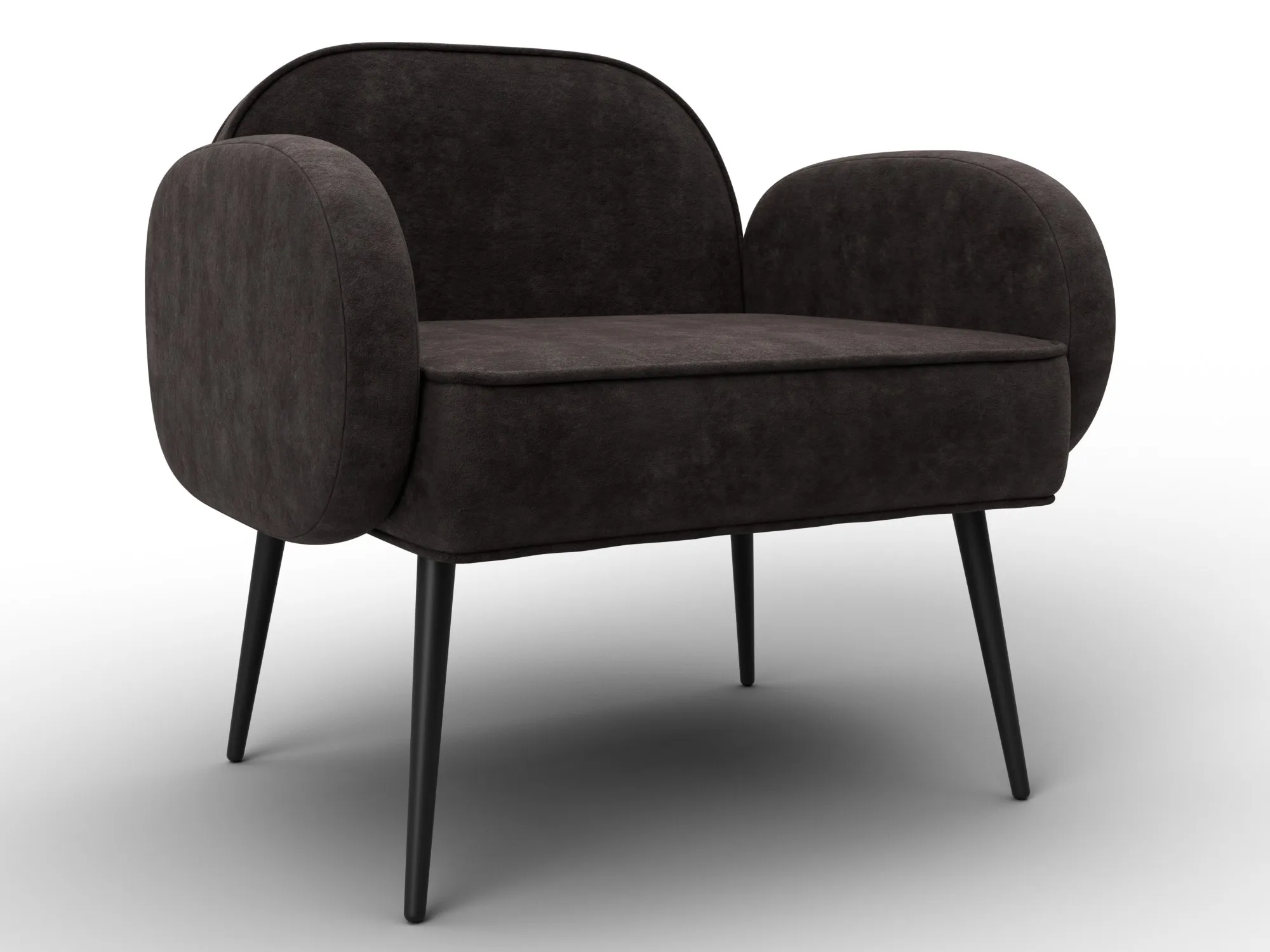 Кресло Лига-086 ( велюр BRUT 17 коричневый )