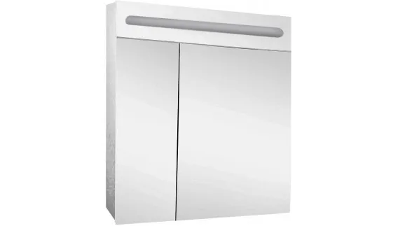 Шкаф-зеркало Аврора 60 см с подсветкой LED