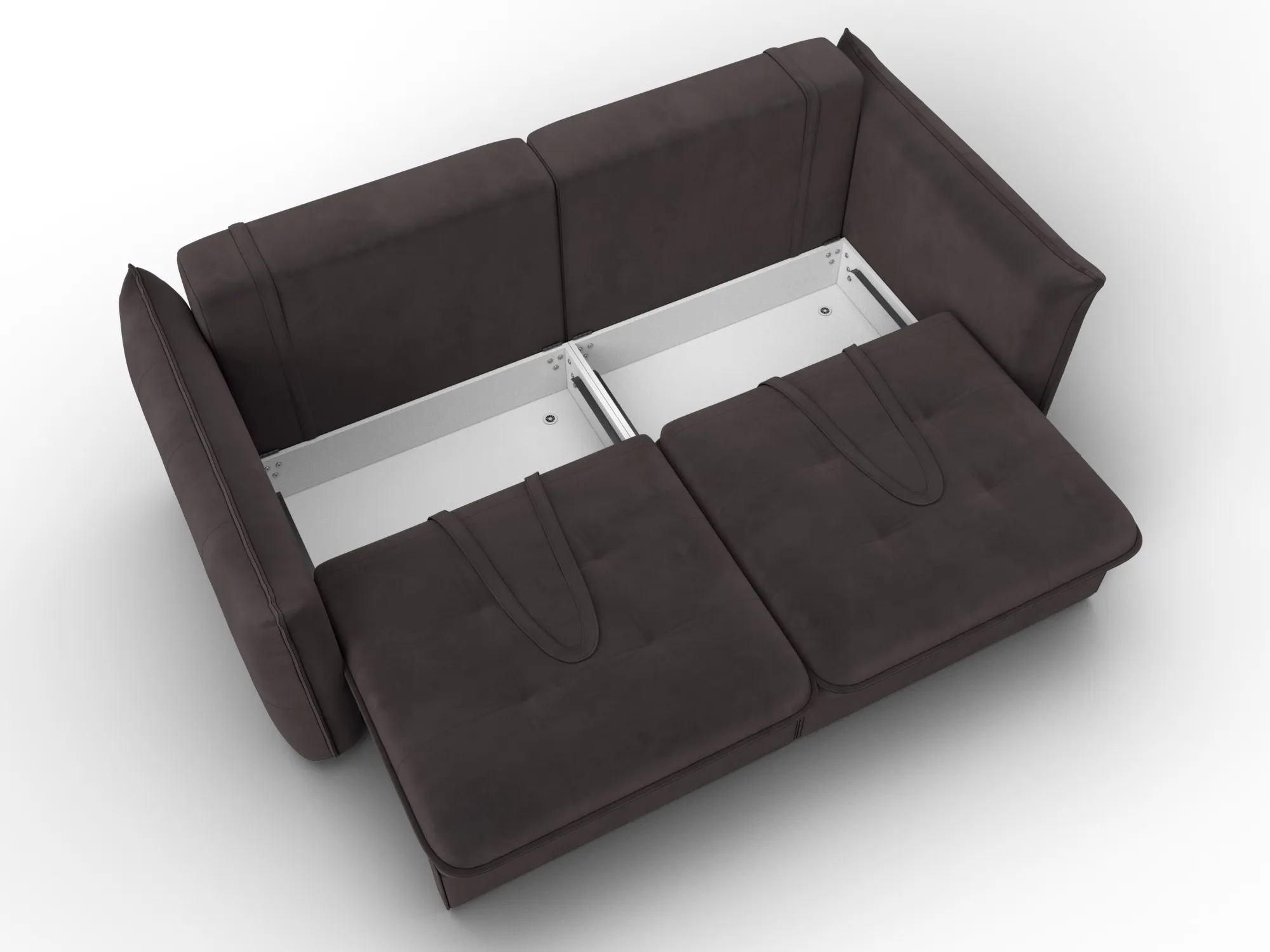 Диван прямой Лига-100 НПБ ( SEVEN 727 коричневый )