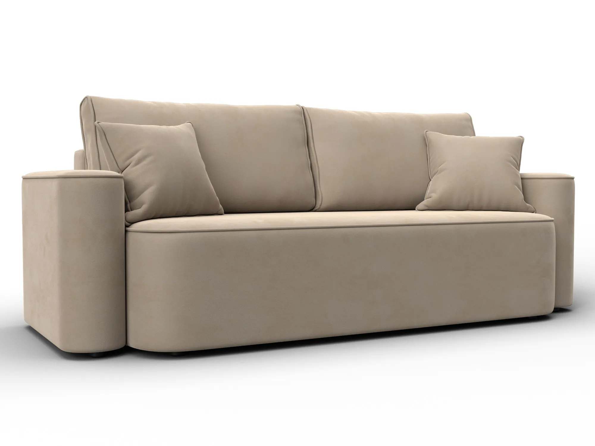 Диван прямой Лига-118 НПБ ( SEVEN 729 бежевый )