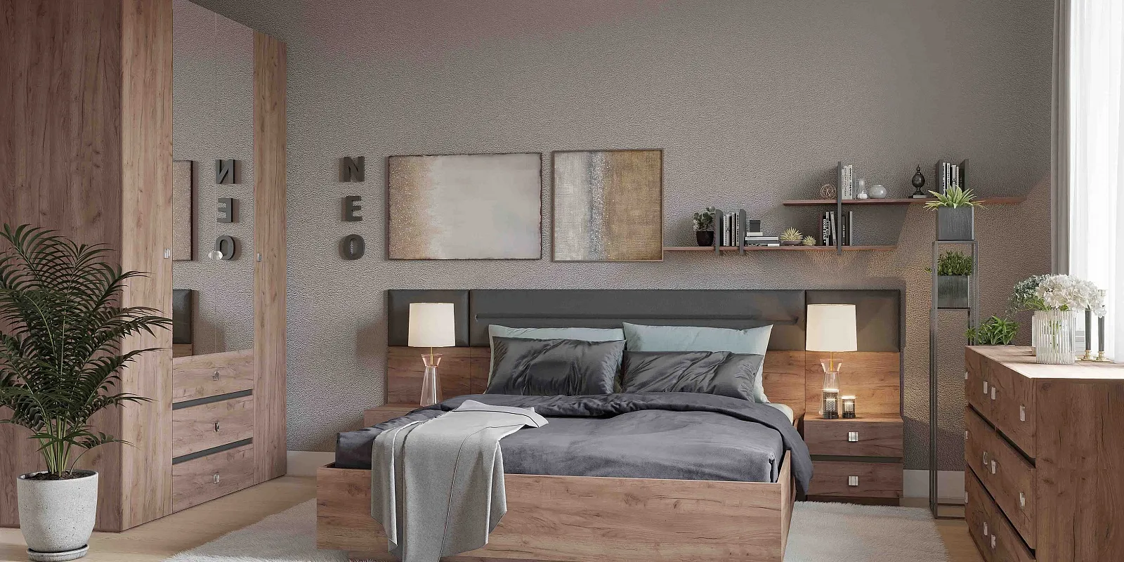 Спальня NEО 1 Дуб табачный