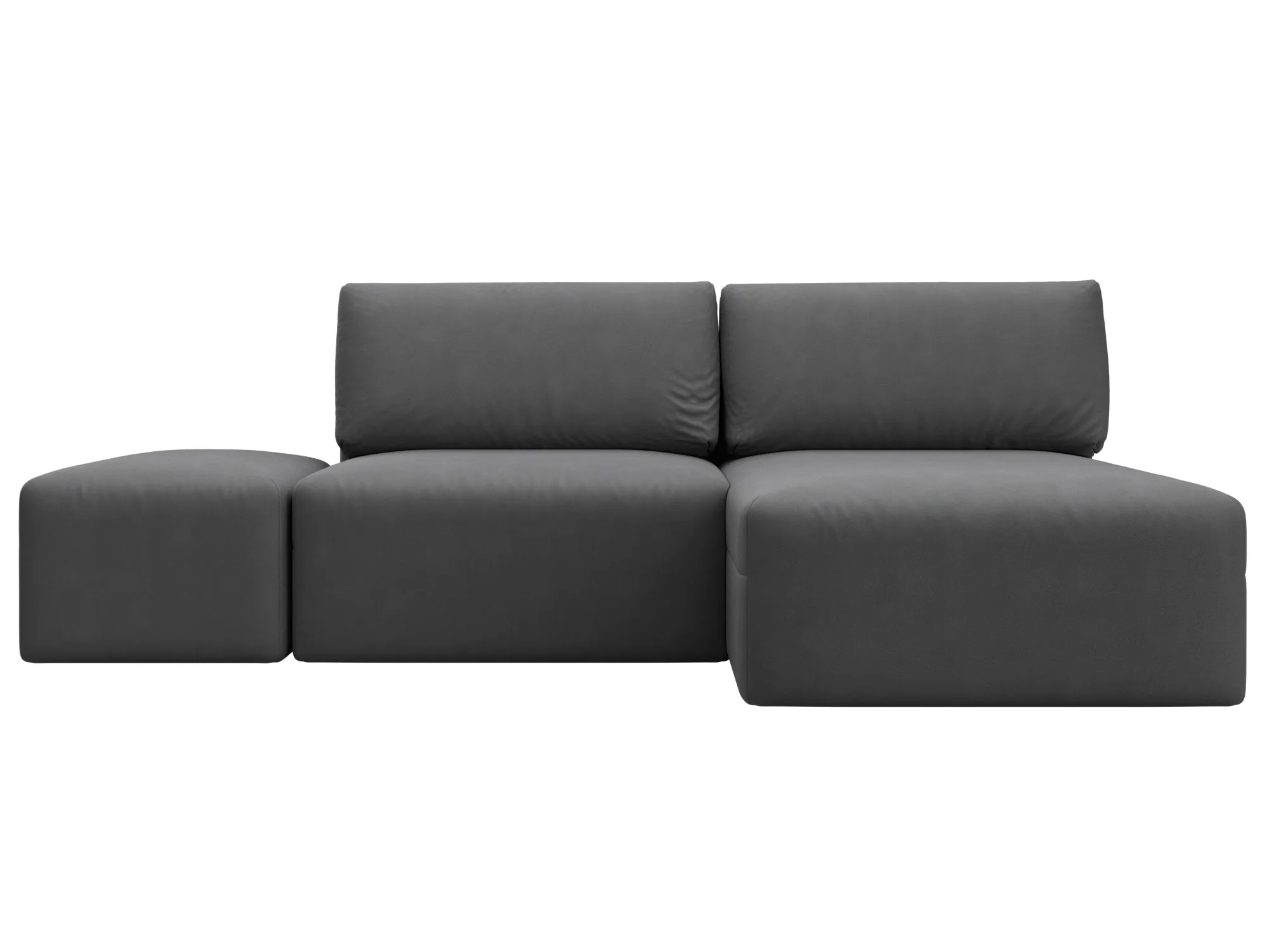 Диван угловой модульный с пуфом Лига-060 НПБ угол универсальный