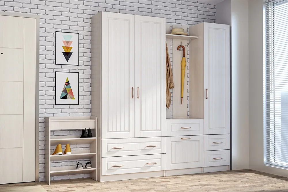 Модульная прихожая Иннэс 6 МДФ набор 1 Модульная прихожая Иннэс 6 МДФ набор 1