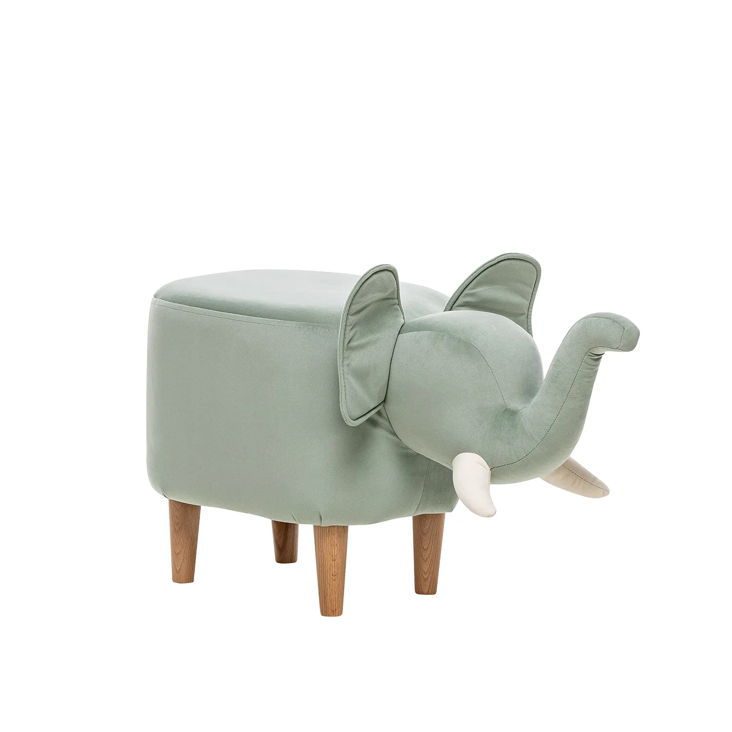 Пуф Leset Слоник (V14 бирюзовый, компаньон V01 белый)