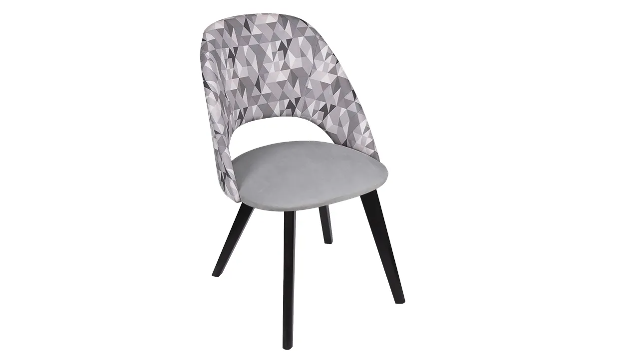 Стул Сириус тип 1  Черное дерево / тк. №123 / тк.121 Стул Сириус тип 1  Черное дерево / тк. №123 / тк.121