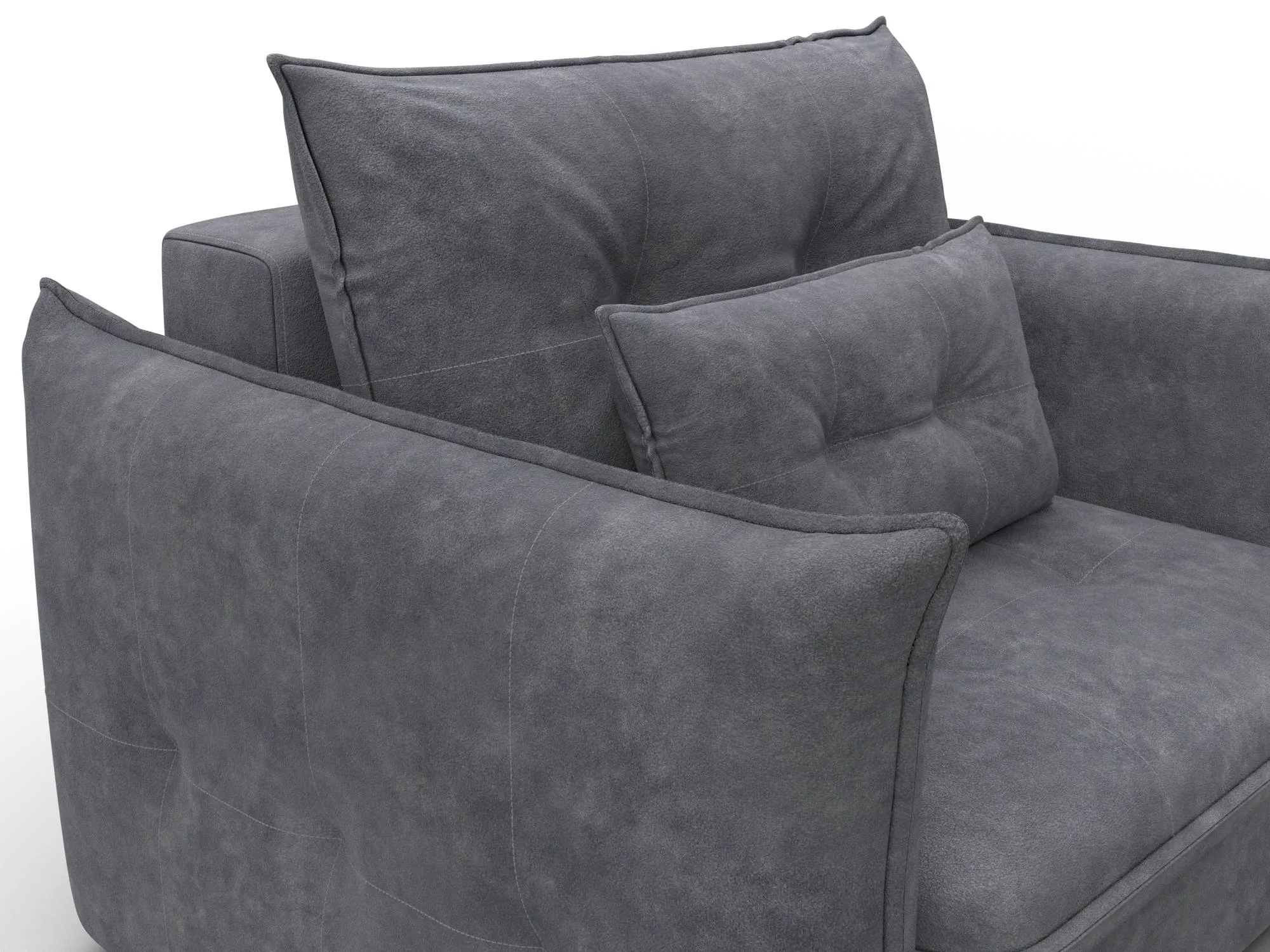 Кресло Лига-100 НПБ ( BRUT 16 темно-серый )