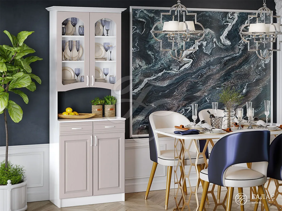 Буфет Констанция 2-х дверный (мускат)