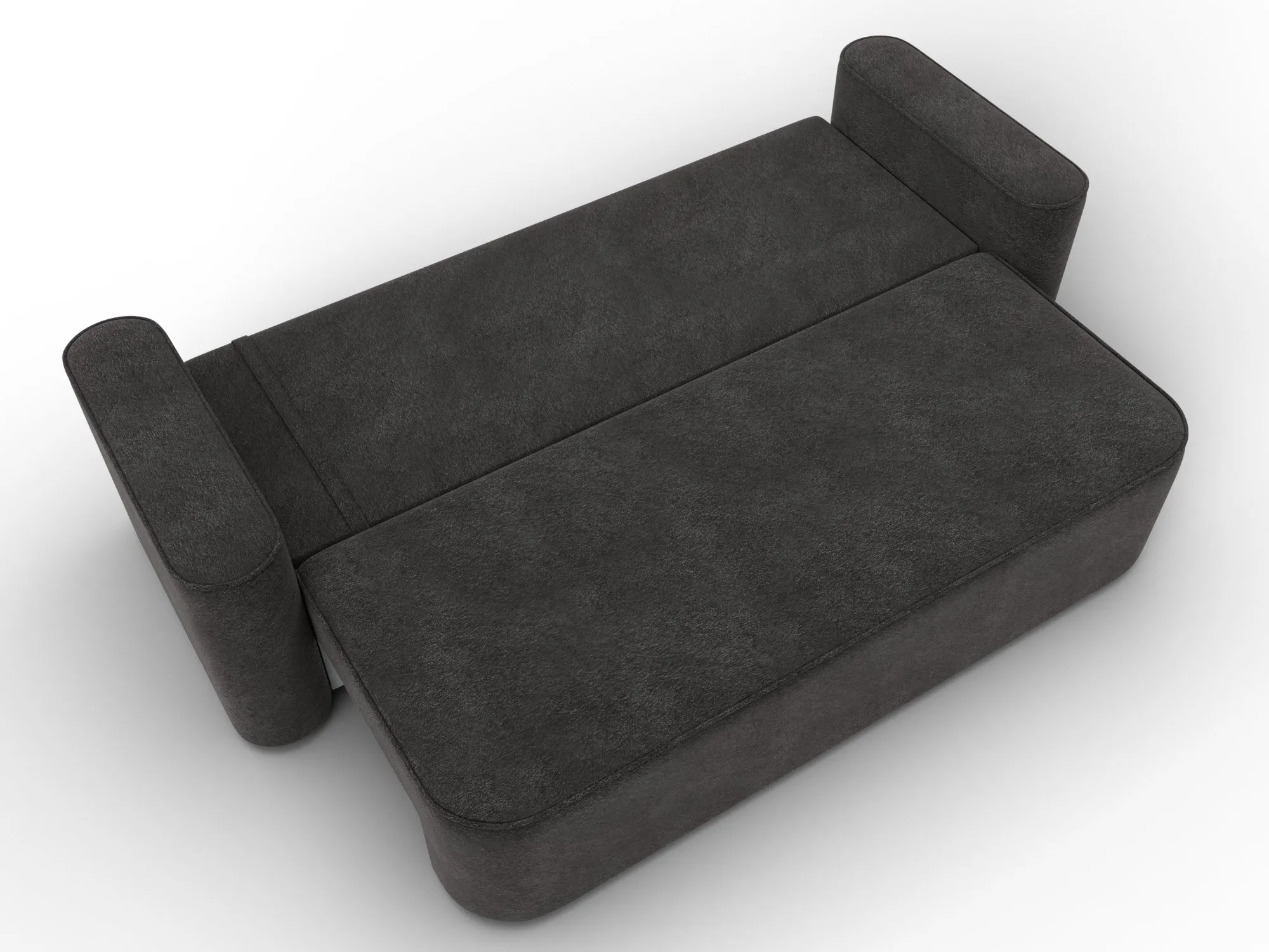 Диван прямой Лига-118 НПБ ( LAIM 10 темно-коричневый )