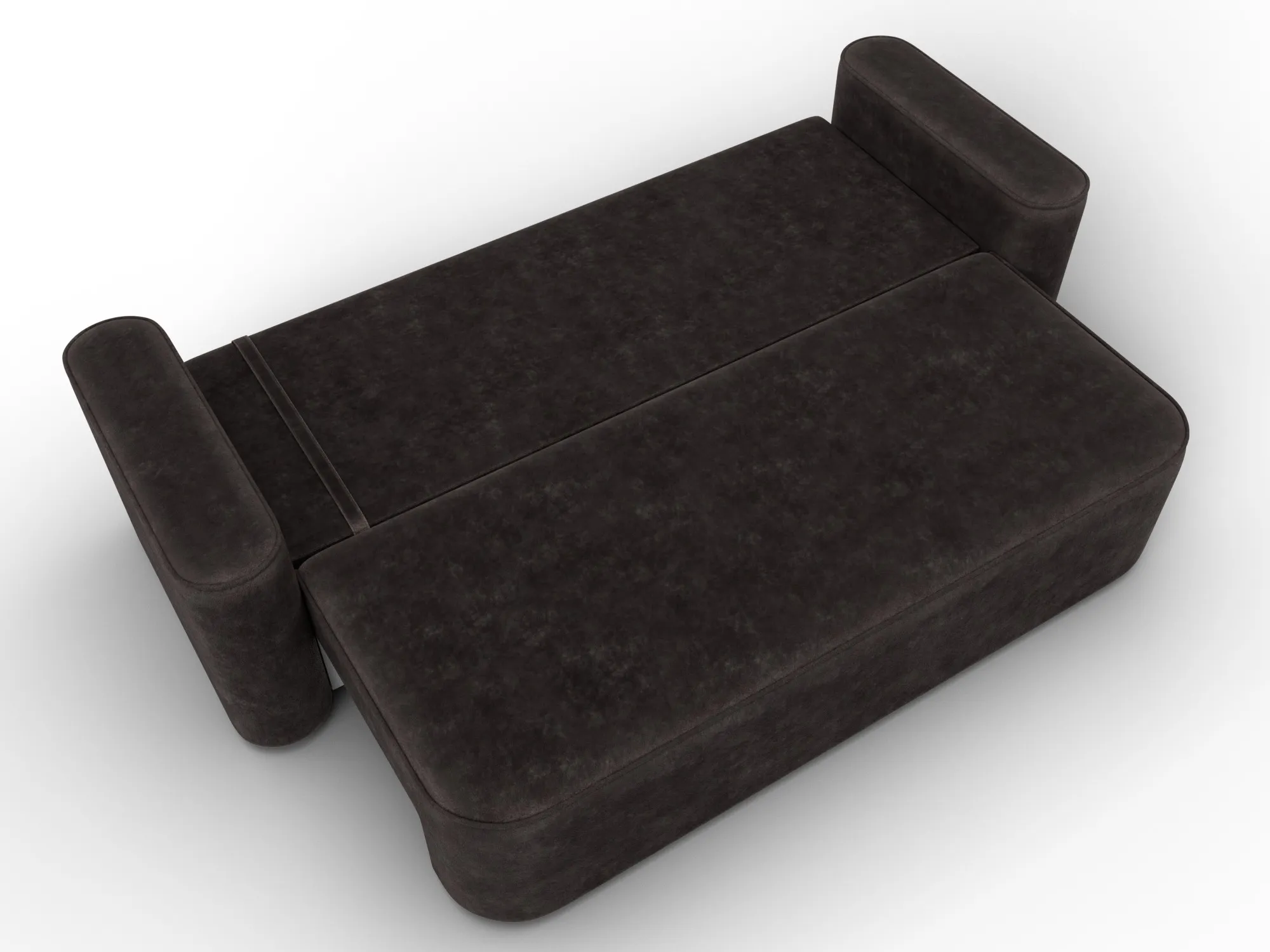 Диван прямой Лига-118 НПБ ( BRUT 17 коричневый )