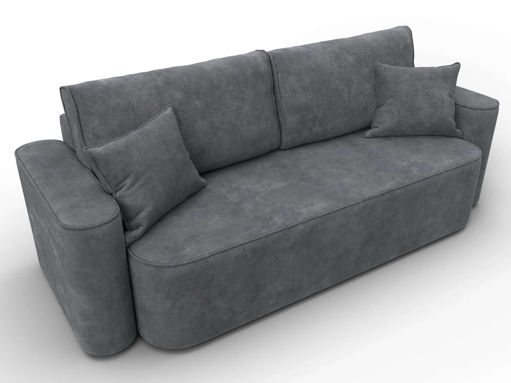 Диван прямой Лига-118 НПБ ( BRUT 16 темно-серый )