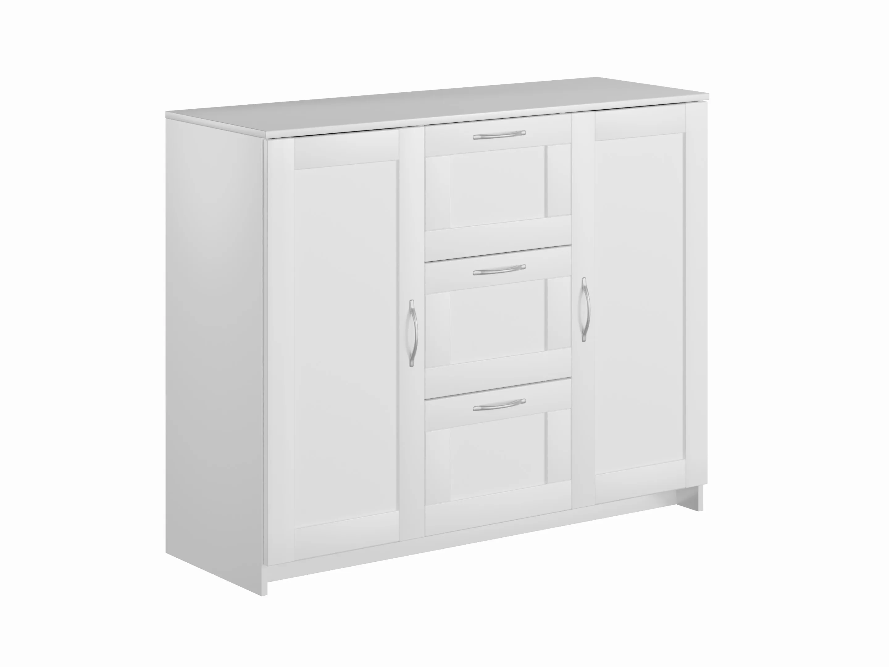 Тумба Сириус 2 двери 3 ящика 117*95 белый