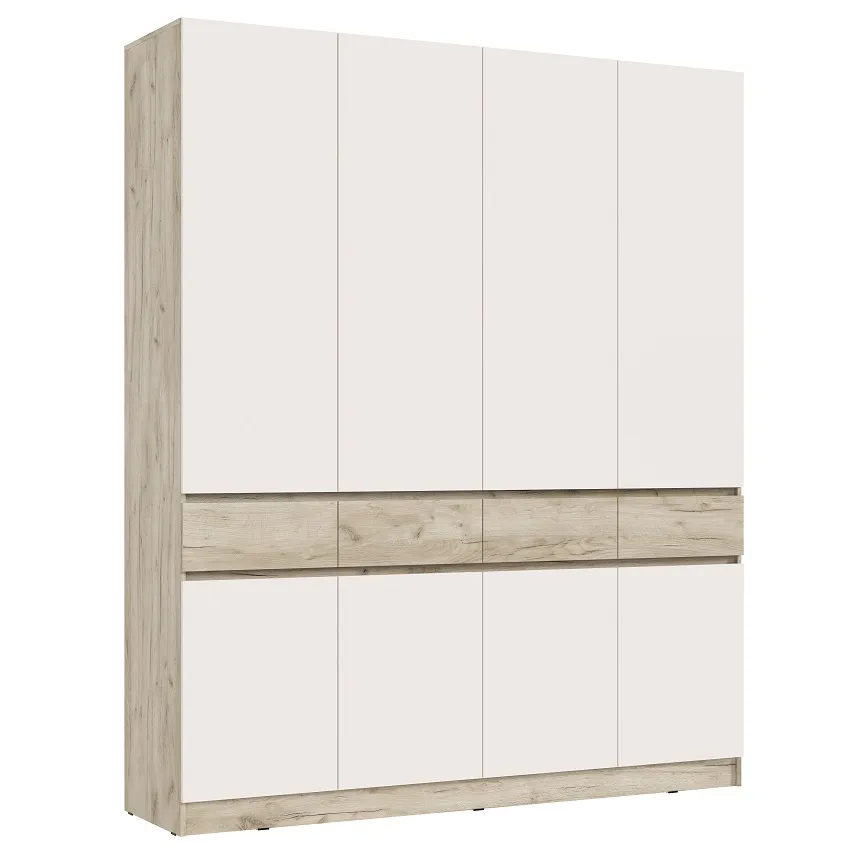 Шкаф Роджина 4-х створчатый (крафт серый/кашемир)