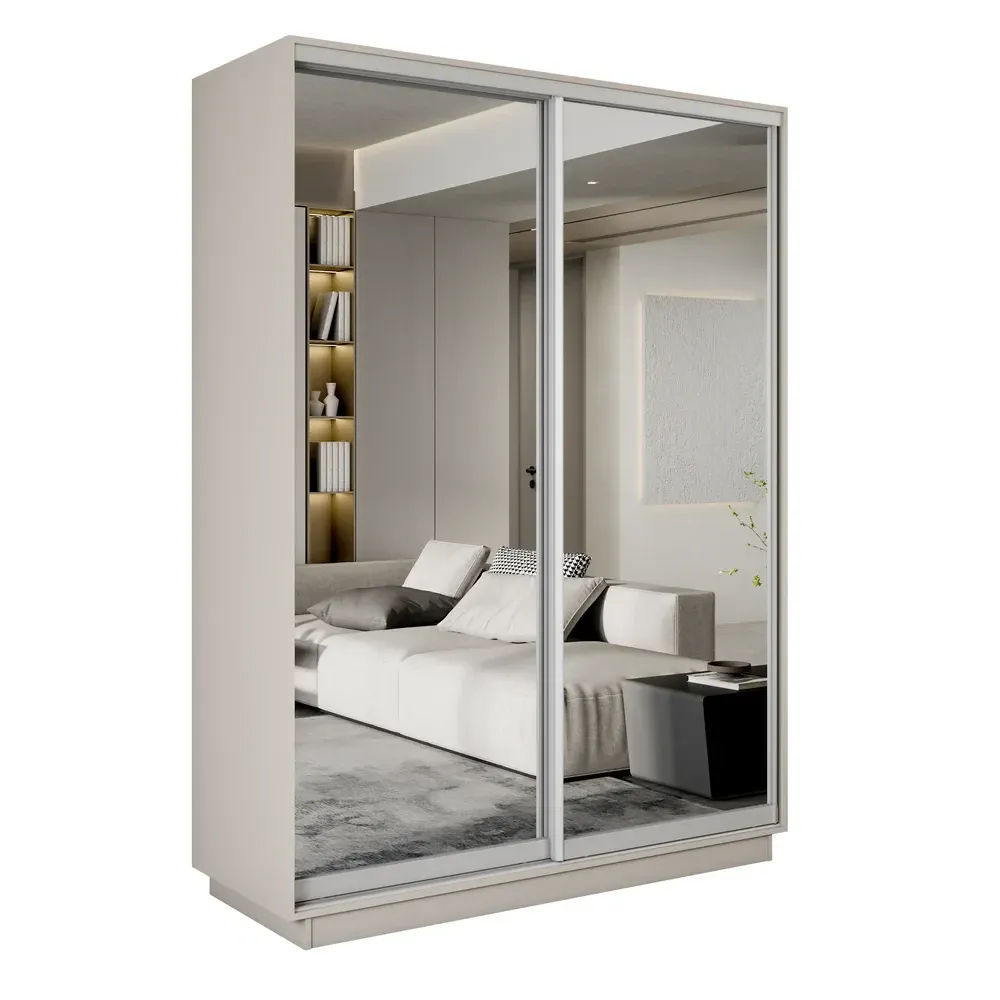 Шкаф-купе Экспресс  2-х дверный (Зеркало) 1400