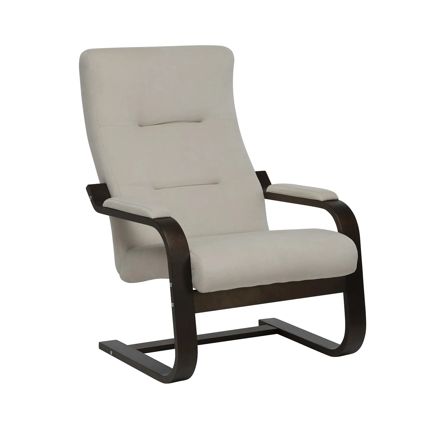 Кресло Leset Оскар 2.0 (Орех текстура/Bingo 02 (бежевый))