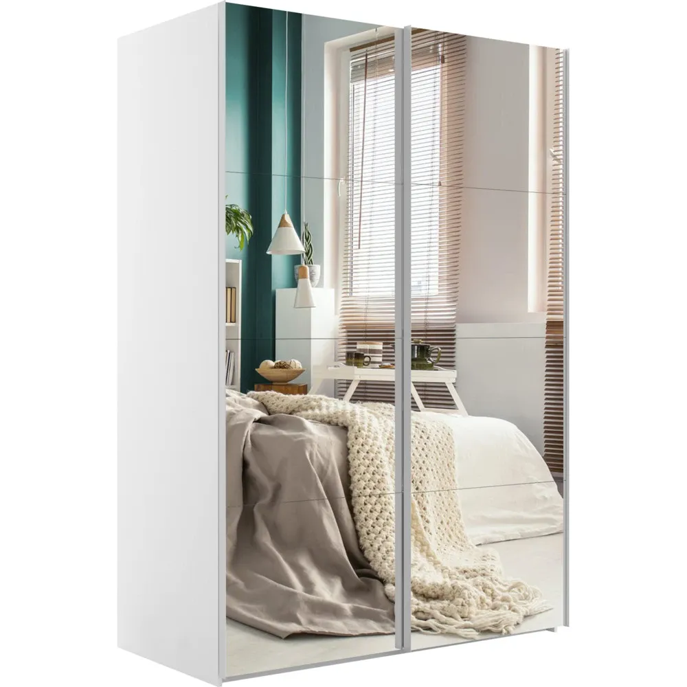 Шкаф-купе Эста 2-х дверный (8 Зеркал) 160 см.