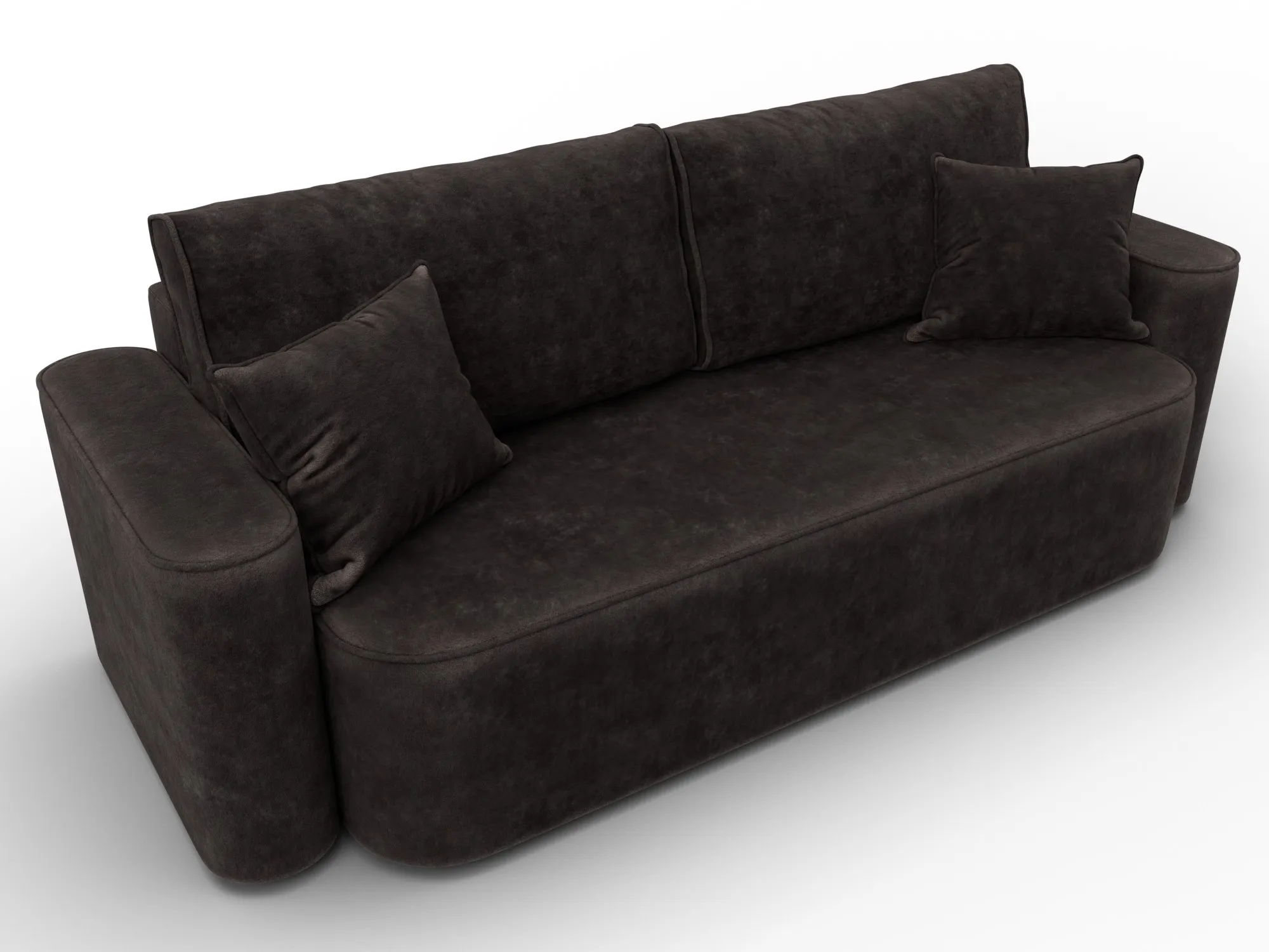 Диван прямой Лига-118 НПБ ( BRUT 17 коричневый )