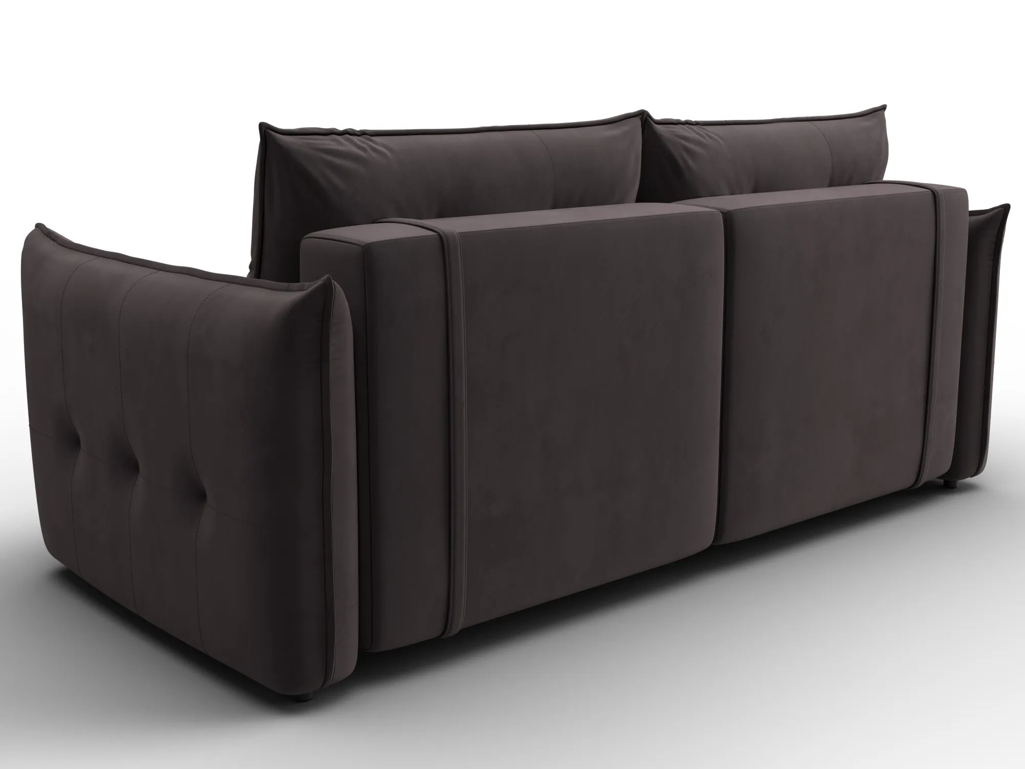 Диван прямой Лига-100 НПБ ( SEVEN 727 коричневый )