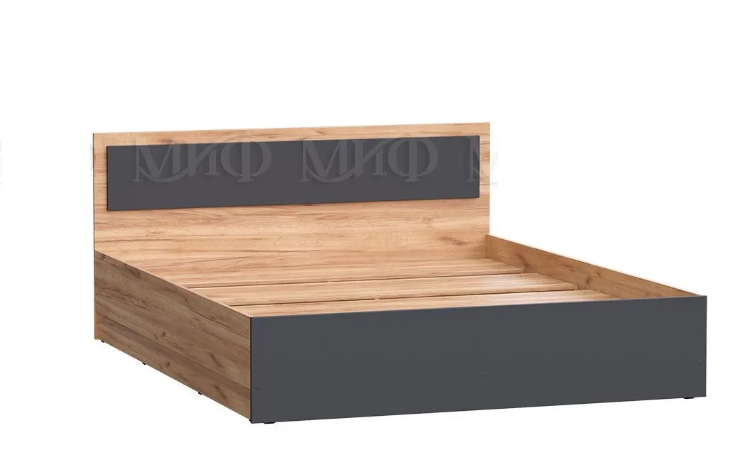 Кровать Мартина 1,4 крафт золотой/графит