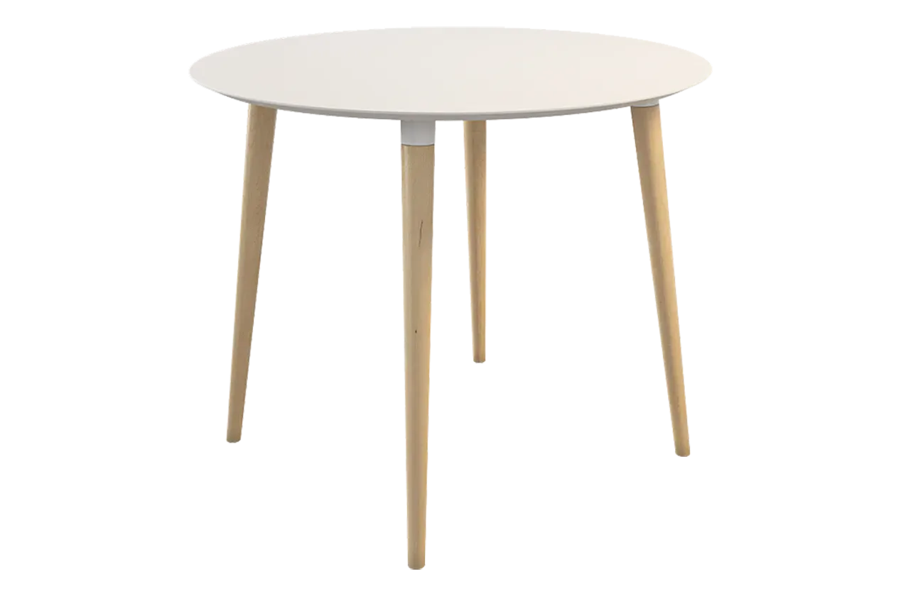 Стол обеденный Сканди 2 белый/светлый лак Стол обеденный Сканди 2 белый/светлый лак