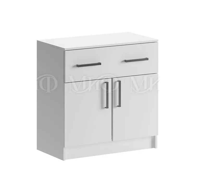 Комод Бася с ящиком, 2 двери (белый) Комод Бася с ящиком, 2 двери (белый)
