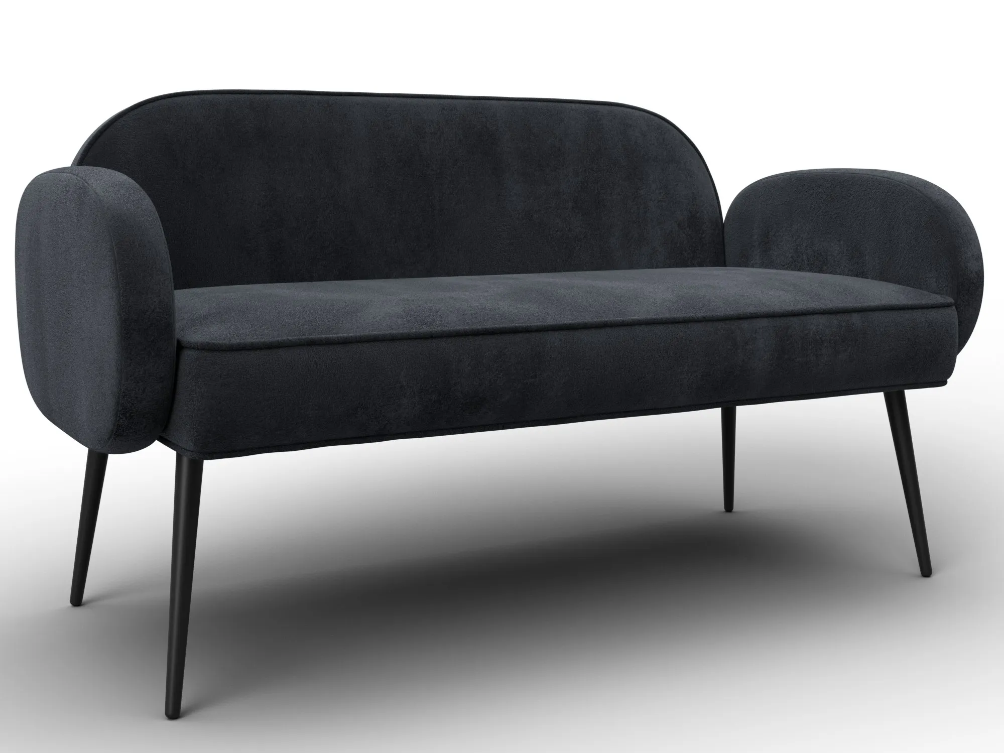 Диван прямой Лига-086 ( TOWER 11 темно-серый )