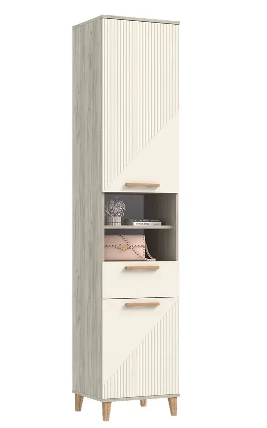 Пенал открытый Ирис  Кашемир/Дуб Крафт серый