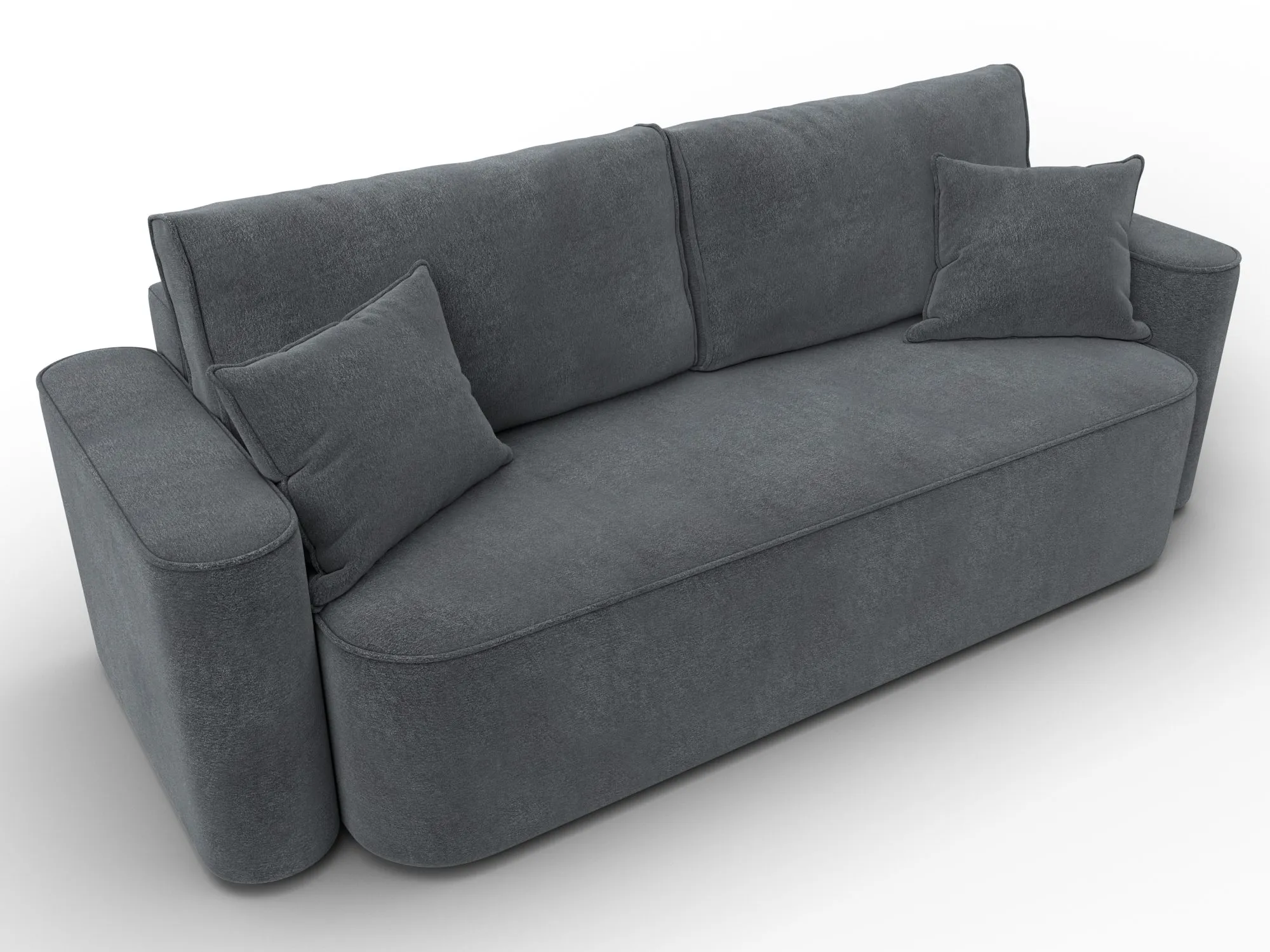 Диван прямой Лига-118 НПБ ( LAIM 23 светло-серый )