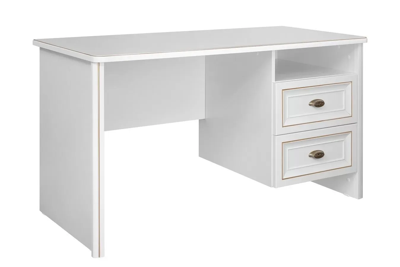 Стол письменный Натали белый глянец