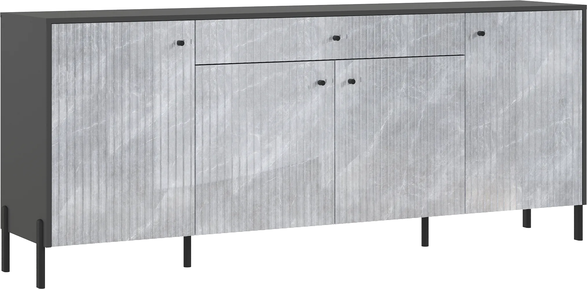 Комод Оливия (мрамор глянец) ножки металл Комод Оливия (мрамор глянец) ножки металл