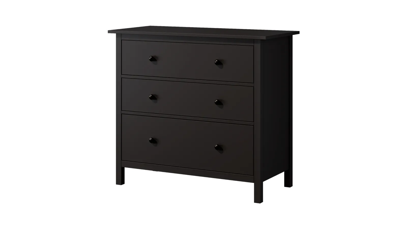 Комод КЫМОР 3 ящика черный Комод КЫМОР 3 ящика черный