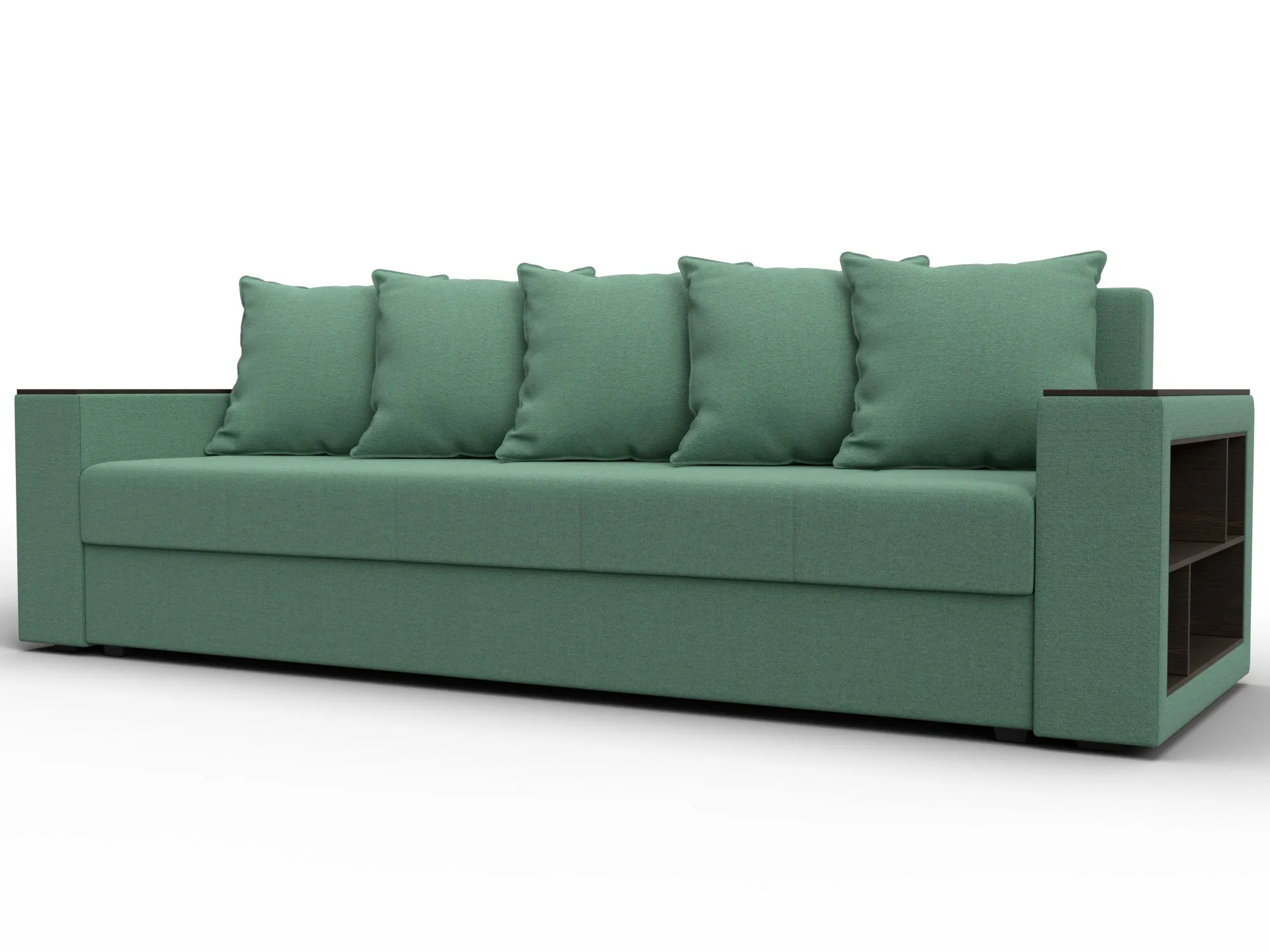 Диван прямой Дубай Лайт ( Амур 11 зеленый )