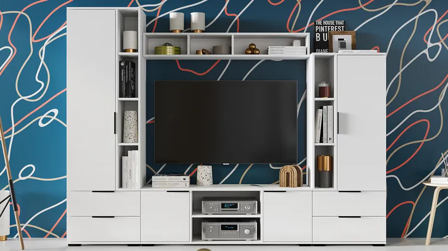 Набор мебели для гостиной  Агата № 3 - ГН-003 Белый