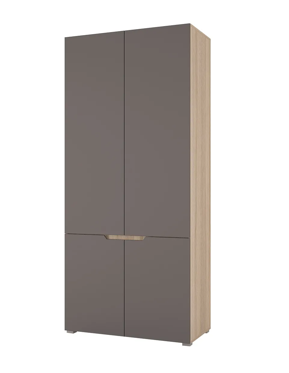 Шкаф Анталия 2-х створчатый (сонома/графит)