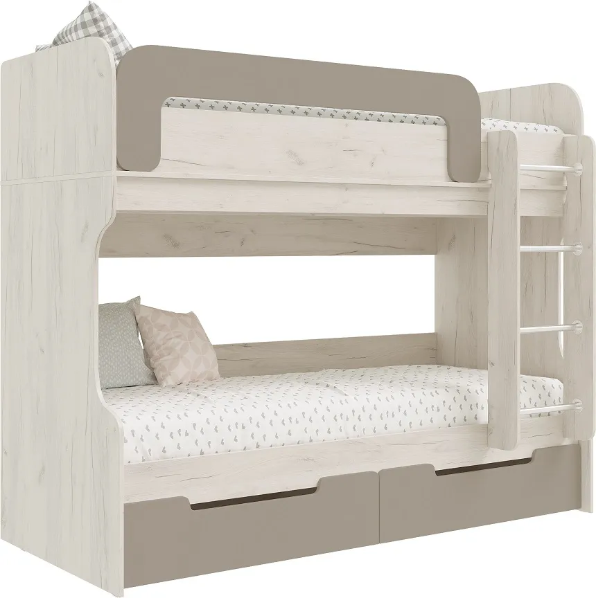 Кровать двухъярусная Юниор-4 (шарли мокко)