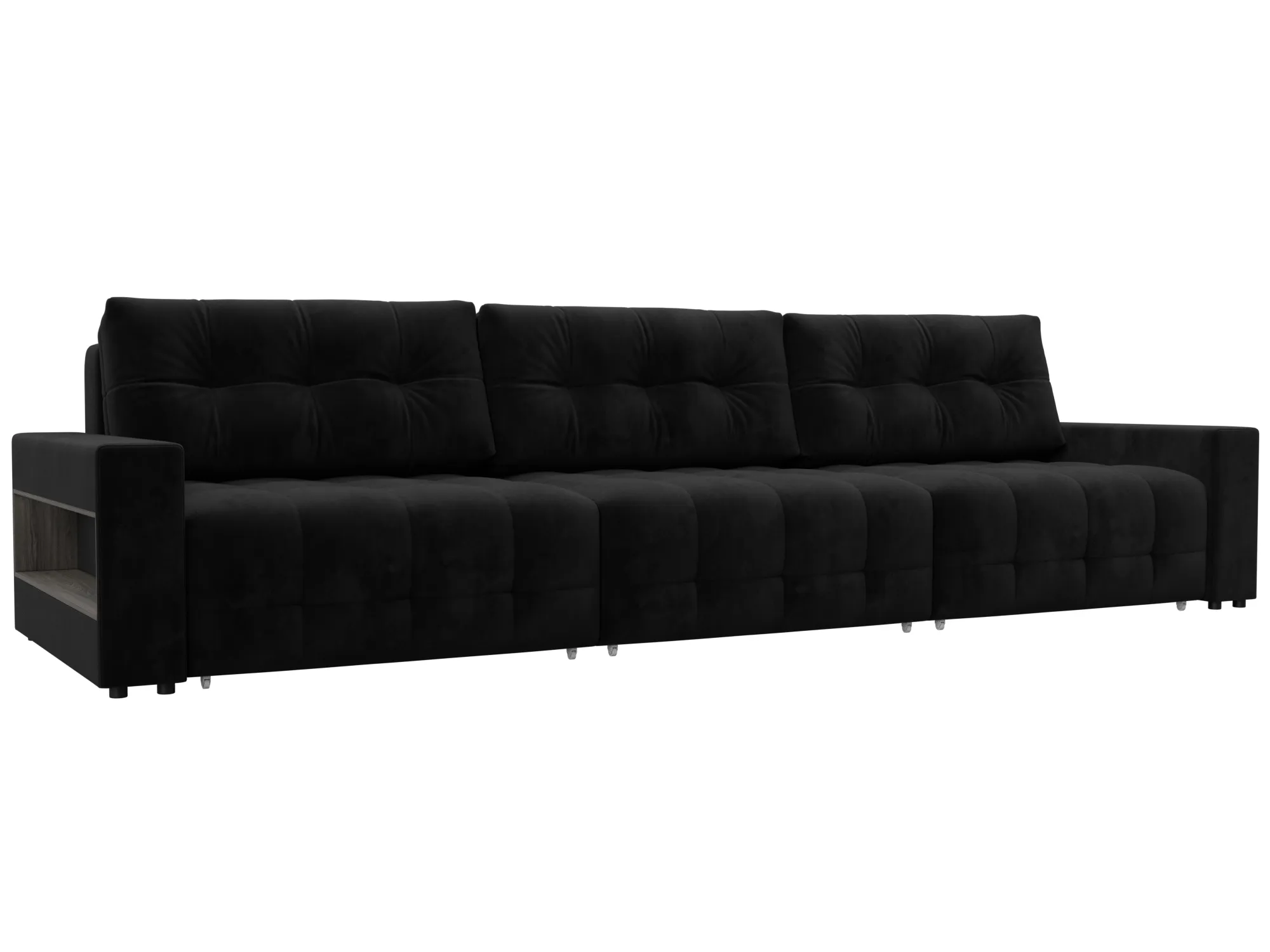 Диван прямой с полками Лига-053 НПБ Лонг