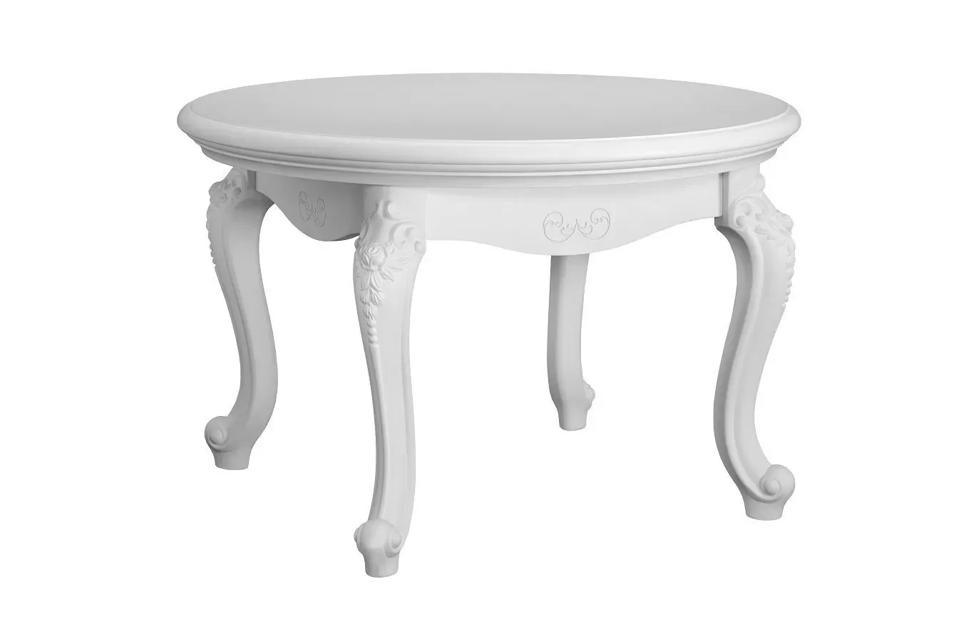 Столик круглый Мишель белый матовый Столик круглый Мишель белый матовый