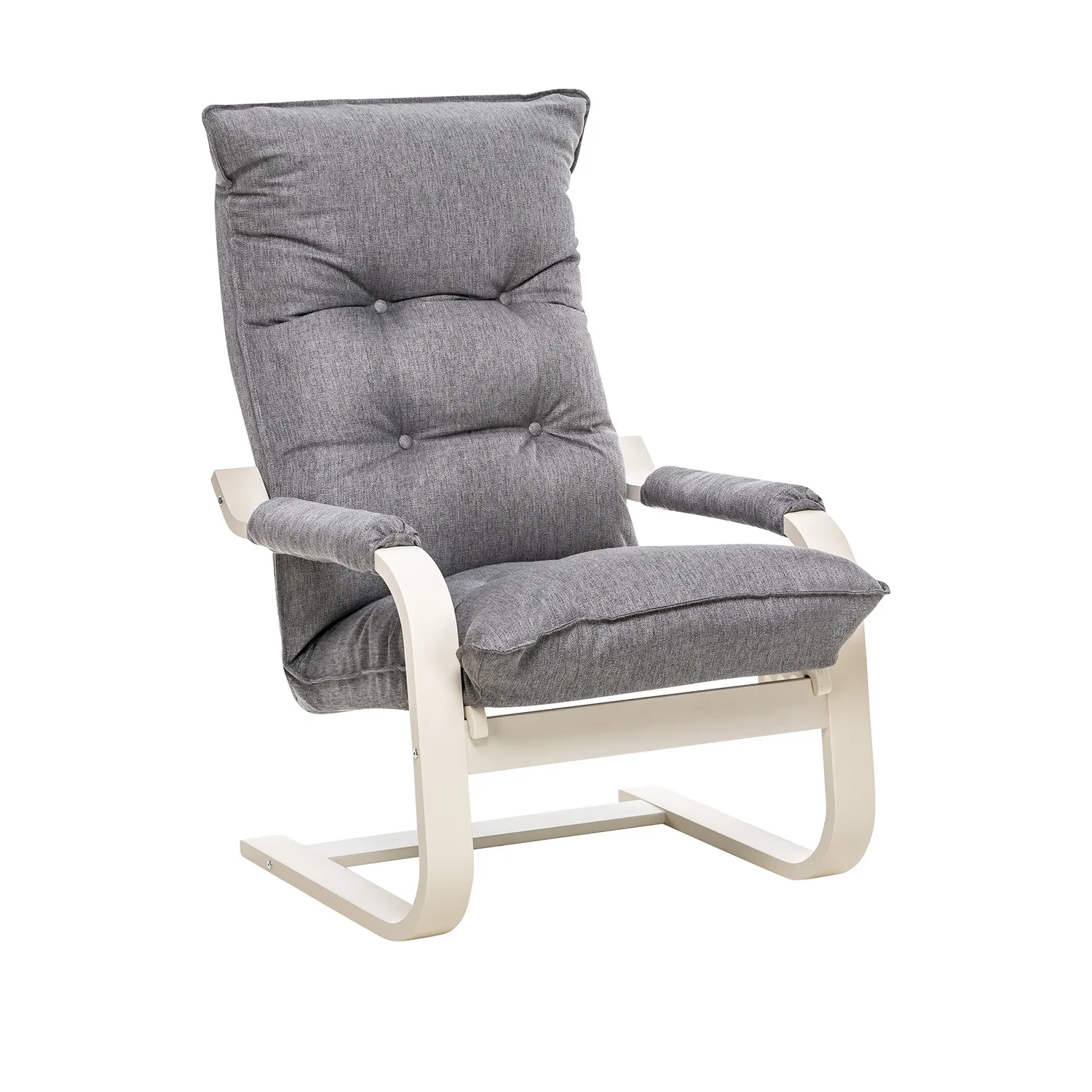 Кресло-трансформер Leset Оливер (Слоновая кость/Malmo 90 (серый))